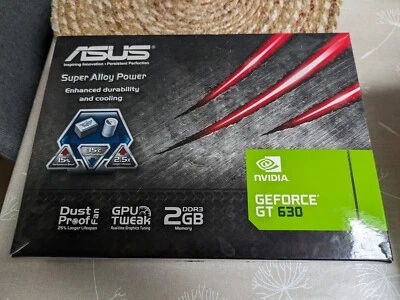 Asus Nvidia GeForce GT 630 2gb GRAPHICS CARD GPU Working  Boxed Exc - Image 1 of 4
