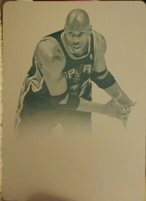 KEVIN WILLIS 2013-14 Panini Preferred Cyan PRINTING PLATE #1/1 of 1 Spurs Hawks - Image 1 of 2