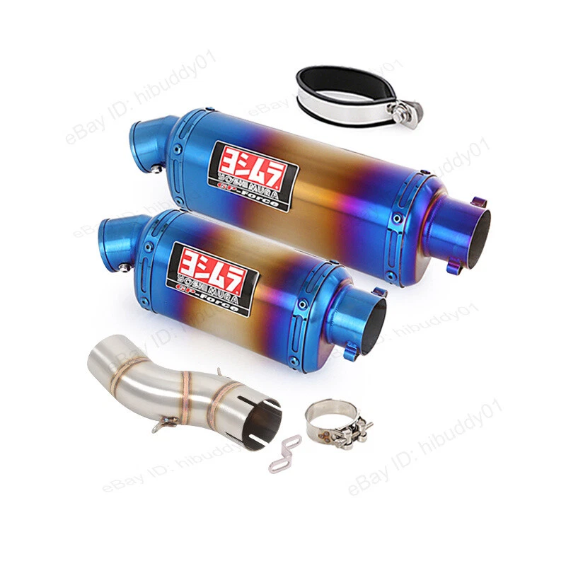 Silenciador silenciador para Suzuki SFV650 2009-2016 pontas de escape tubo médio 310 370 440mm - Imagem 1 de 4