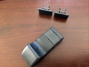 SATIN BLACK VN/VP/VR/VS DOOR TRIM HANDLE KNOB/LOCK CLIP CALAIS/BERLINA x 2 - Foto 1 di 5