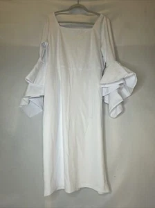 Vestido Blanco Boda Juegos con disfraces Disfraz Gótico Mangas Campana XL Monja Vampiro Elástico ** - Imagen 1 de 15
