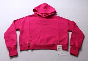 Habitual Girl's Long Sleeve Drop Shoulder Fleece Hoodie EJ2 Fuchsia Size 12  - Picture 1 of 11