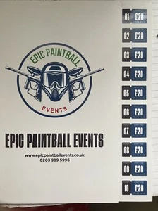 EPIC PAINTBALL EVENTS TICKETS x 10 - Picture 1 of 1