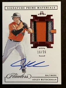 2021 Adley Rutschman Panini einwandfreier Aufnäher Auto Rubin #/20 🙂 - Bild 1 von 2
