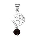 Om Cross Ganesha Pendant Locket in Pure 92.5 Sterling Silver Chandi Pendant | Ch