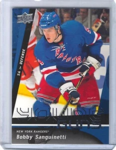 2009-10 Upper Deck #482 Bobby Sanguinetti Young Guns Rookie Card - Bild 1 von 2