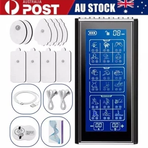 3-in-1 TENS EMS Machine Massager 10 Pads Electric Acupuncture Muscle Pain Relief - Picture 1 of 14