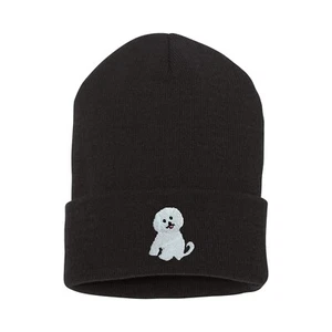 Bichon Frise perro gorro bordado, Bichon frise perro gorro de invierno sombrero - Imagen 1 de 2