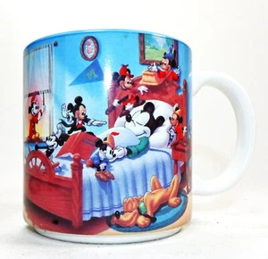 Classic 1990's Mickey Mouse Mug with Characteristic Paint Wear - Iconic Disney - Picture 1 of 6