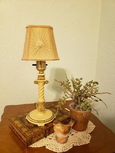 Vintage Moe Bridges Boudoir Accent Lamp with Victorian-French Style Lace Shade - Picture 1 of 11