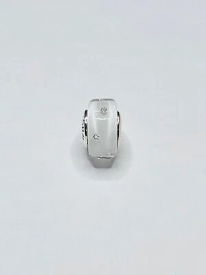 Ohm Beads, Snow Crystals, GOTM #28, White - Image 1 of 4