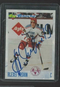 1993 CLASSIC HOCKEY DRAFT #96 ALEXEI YASHIN AUTOGRAFO QUASI NUOVO/MT - Foto 1 di 1