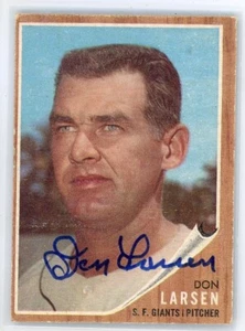 Don Larsen Hand Signed Vintage Baseball Card Authentic Autograph L6.24 - Picture 1 of 1