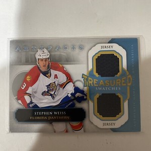 2013-14 Artifacts Treasured Swatches Jerseys Black #TS-SW Stephen Weiss Panthers