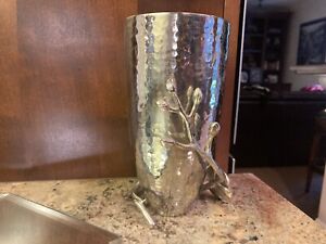 Michael Aram Stainless steel white orchid vase nickel plated