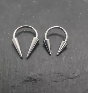 16g Long Spike Septum Horseshoe Septum Cartilage Piercing spiked septum - Picture 1 of 2