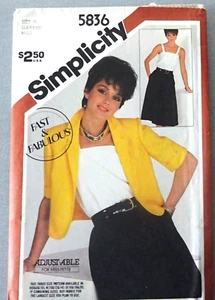 Simpliciity 5836 Fast & Fabulous Dress and Jacket Sizes 6-8-10 UNCUT Petitable - Picture 1 of 4