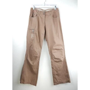 SALOMON Pants Womens 8 Gorpcore Brown Outdoor Hiking Climbing 6 Pockets Excellen - Picture 1 of 13