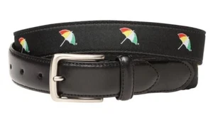 Arnold Palmer Men's Embroidered Logo Web Belt - Pick Color and Size - Picture 1 of 13