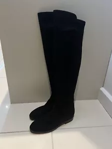 Botas de gamuza negras BNWOB L.K.Bennett 'Archana' en EU35/UK2 £450 - Imagen 1 de 7