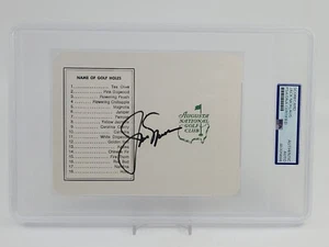 Jack Nicklaus PSA DNA Certified Autograph Signed Augusta Masters Score Card HOF - Bild 1 von 3