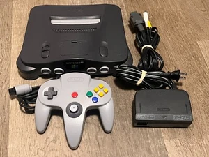 Sistema de consola Nintendo 64 N64 Everything OEM cubierta de control completa NUS-001 - Imagen 1 de 5