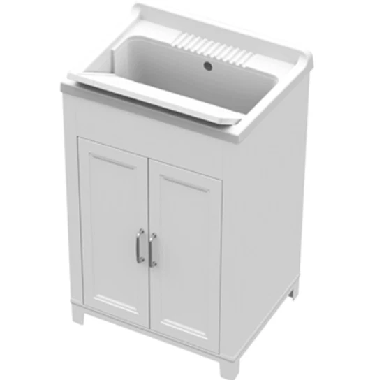 Mongardi 7839C98M 2 Ante Lavatoio per Lavello in Resina - Bianco