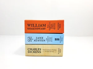 Running Press Miniature Book Lot Charles Dickens Jane Austen William Shakespeare - Picture 1 of 4