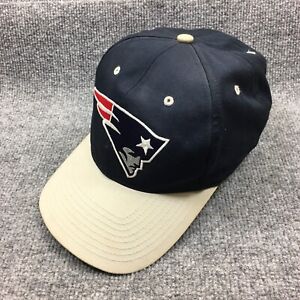 Vintage New England Patriots Hat Cap Snap Back Mens Blue Gray Twins Enterprise
