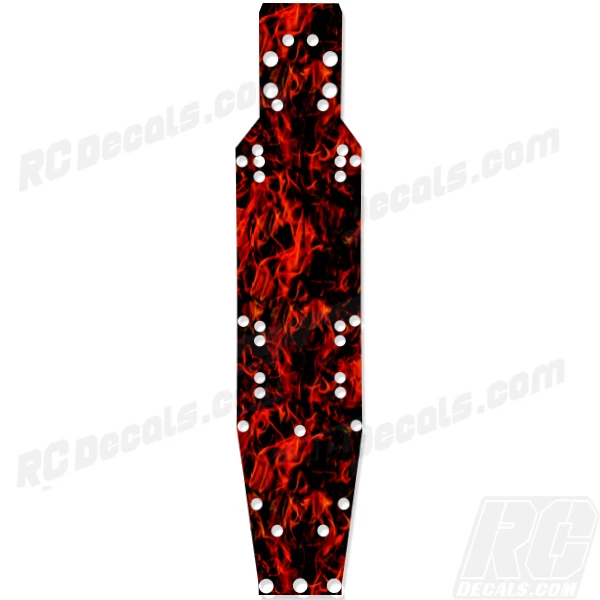 ProLine Pro 2 - Thick Chassis Protector Graphics - Dark Flames Red - Image 1 of 1