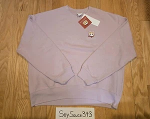 NEW WOMEN'S UNIQLO MOFUSAND TEDDY MEOW CAT CUTE PINK SWEATSHIRT SIZES XS-L - Picture 1 of 5
