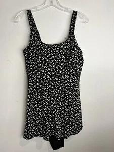 VINTAGE 1960s FLOWER POWER OP ART SWIMSUIT BATHING SUIT HIPPIE MOD RETRO BEACH - Picture 1 of 4