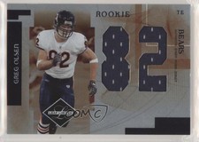 2007 Leaf Limited Jumbo Jerseys Jersey Number Die-Cut /82 Greg Olsen Rookie RC