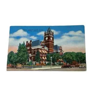 Postcard Harvey County Court House Newton Kansas c1946 Vintage A321 - Picture 1 of 2