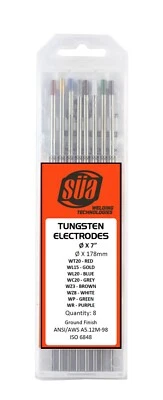 SUA SÜA TIG Welding Tungsten Electrodes Mixed Colors 0.04", 1/16", 3/32", 1/8"