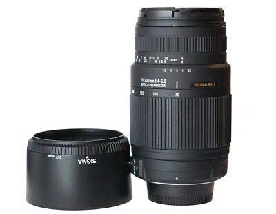 Sigma 70-300mm f/4.0-5.6 DG OS Lens for Nikon - Optical Stabilization - READ - Image 1 of 4