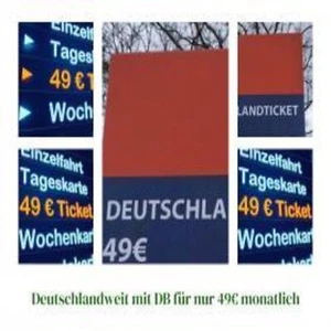 Deutschlandticket für einen Monat im Nah & Fernverkehr-Busse & Straßen Bahnen - Bild 1 von 4