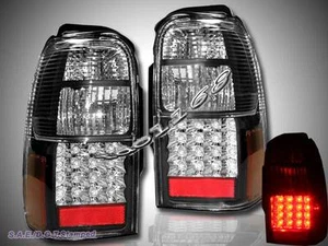 1996-2000 TOYOTA 4RUNNER SR5 BLACK LED TAIL LIGHTS NEW - Picture 1 of 2