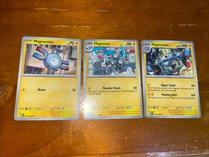 Pokémon TCG Magnemite Magneton Magnezone Mega Evolutions MEG 045 046 047 2025 NM - Picture 1 of 7