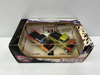 Vintage 2002 Hot Wheels 100% Custom Classic Trucks Box Set 59 Chevy Mooneyes - Imagem 1 de 4