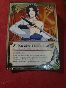 Naruto CCG Sasuke Uchiha Foil Fateful Reunion N589 Promo Super Rare NM - Picture 1 of 2