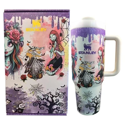 Sally x Jack Skellington Fusion Tumbler Design 40 Ounces with Gift Box 2025 - Image 1 of 4