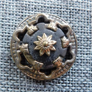 Antique Vtg Button Pierced Open Work Aprx: 1-1/4" #126-D - Picture 1 of 6
