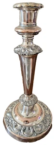 Antique Georgian Old Sheffield Silver Plated Candlestick - Weighted - Bild 1 von 5