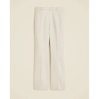 Pantalón J.Crew Kaya en mezcla de lino elástico Beige Talla 4 Nuevo con etiquetas Foto 1 de 4