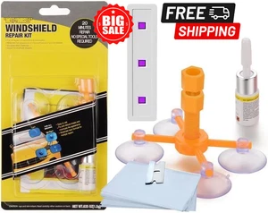 Kit de reparación de parabrisas de Carro reparar grietas Vidrio arañazos - Picture 1 of 8
