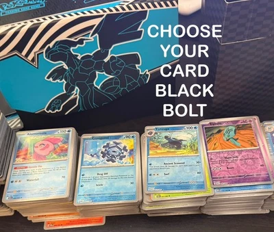 Black Bolt - Choose Your Card - Pokemon Singles Non/Reverse Holo/Poke Ball/ex - Image 1 of 3