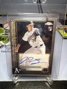 2025 Topps Chrome JT Ginn (RC) On Card Rookie Auto #RA-JTG Athletics - Bild 1 von 2