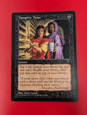Vintage Magic The Gathering Vampiric Tutor Visions 1997 Black Instant MTG Card - Image 1 of 4
