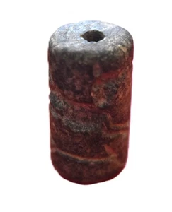 Antico sigillo cilindro mesopotamico intaglio gliptico, III-2° millennio a.C. - Foto 1 di 2